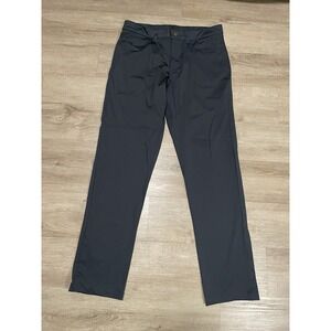 Barbell Pants Mens Sz 30 Waist Black Chino Lightweight Performance Active Golf